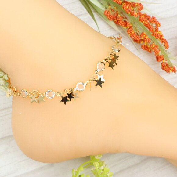 "Handmade Anklet – Elegant & Delicate Jewelry for Women | UNVRC1325 - Picture 4 of 10